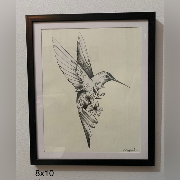 Hummingbird drawing - Picture 1 of 1